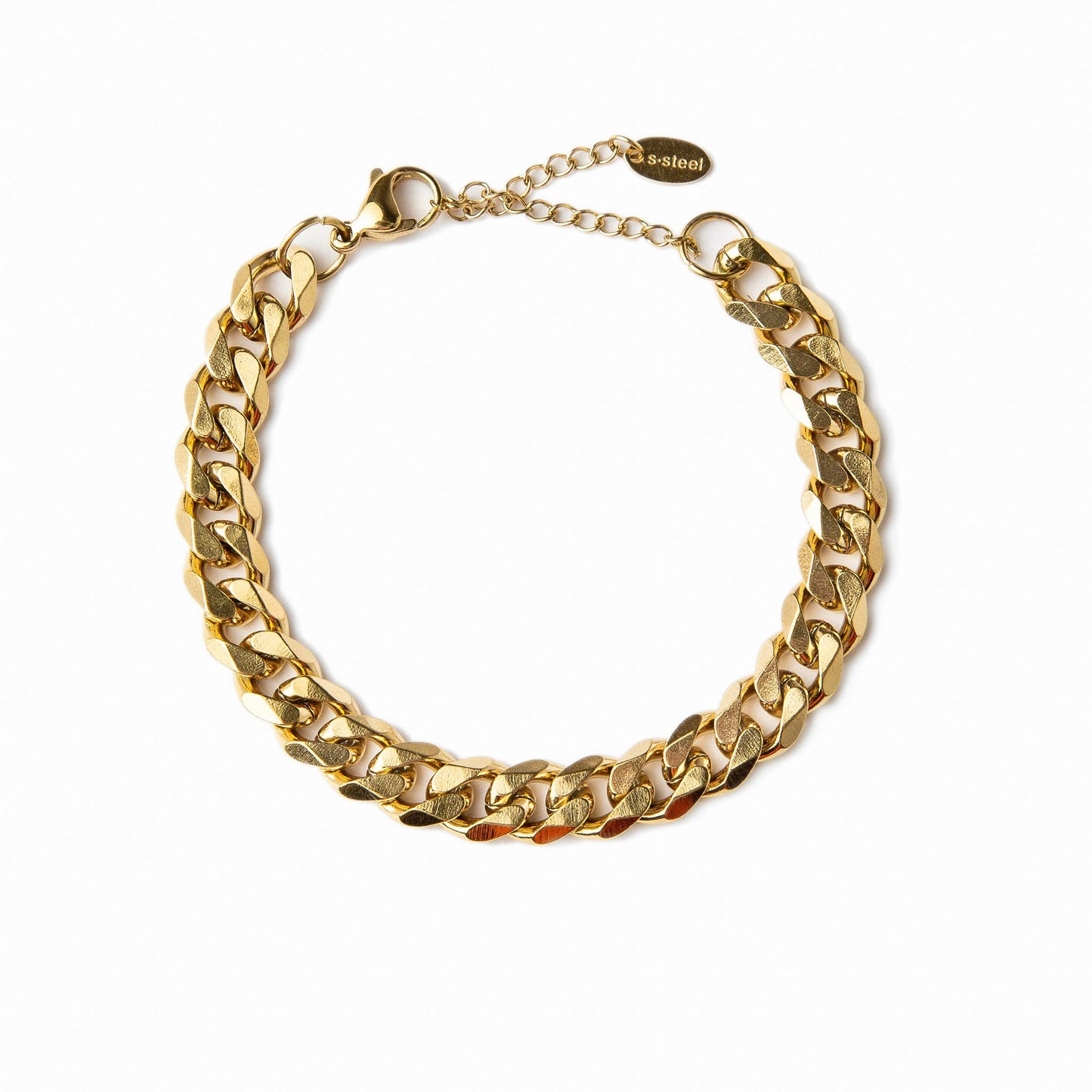 Curb Armband 18K Goud Verguld - Goud