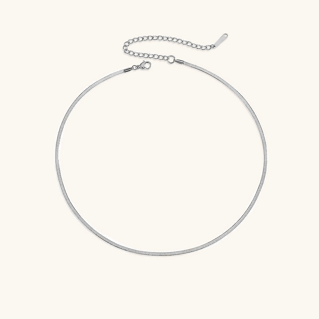 Elizabeth Gouden Herringbone Ketting