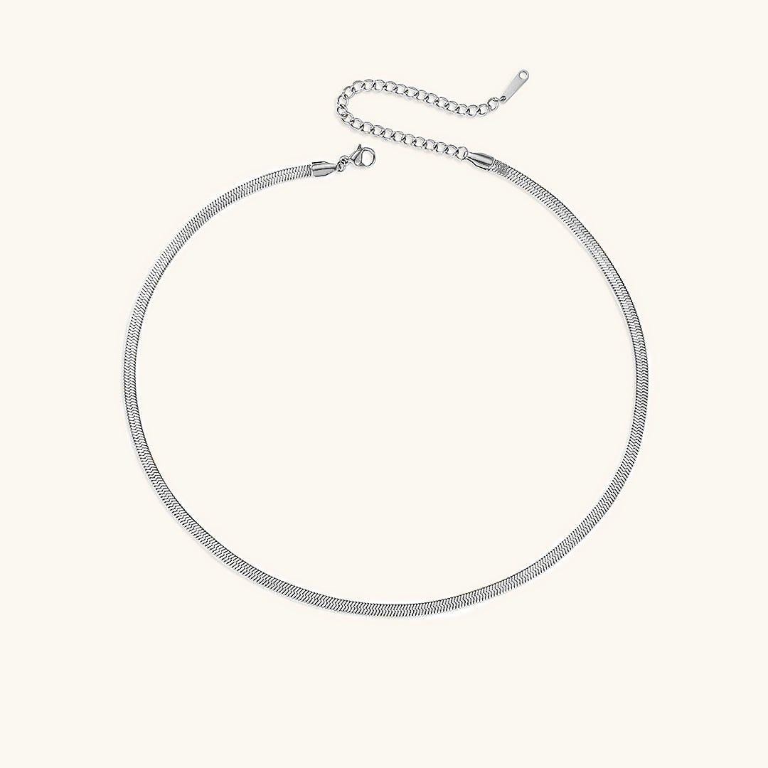 Elizabeth Gouden Herringbone Ketting