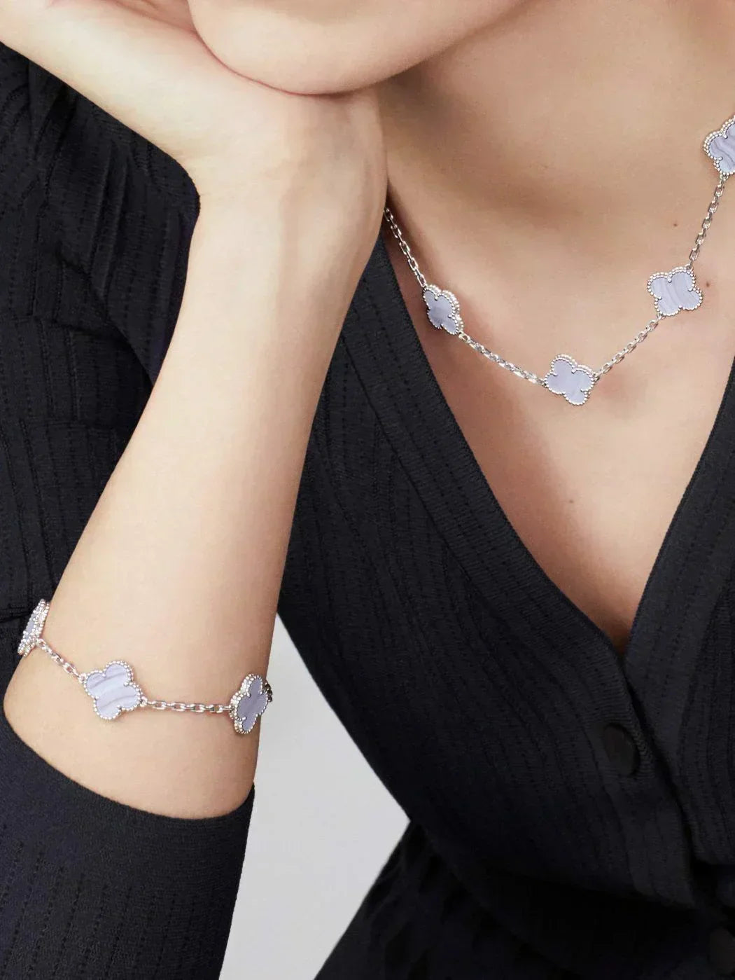 CLOVER | 10 Motief Paarse Ketting