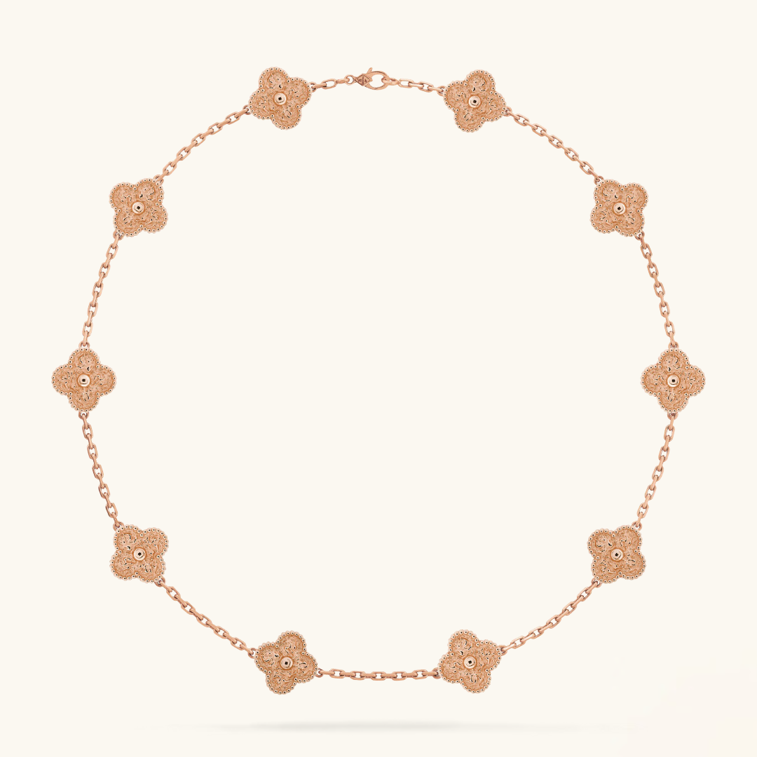 CLOVER | 10 Motief Roze Ketting