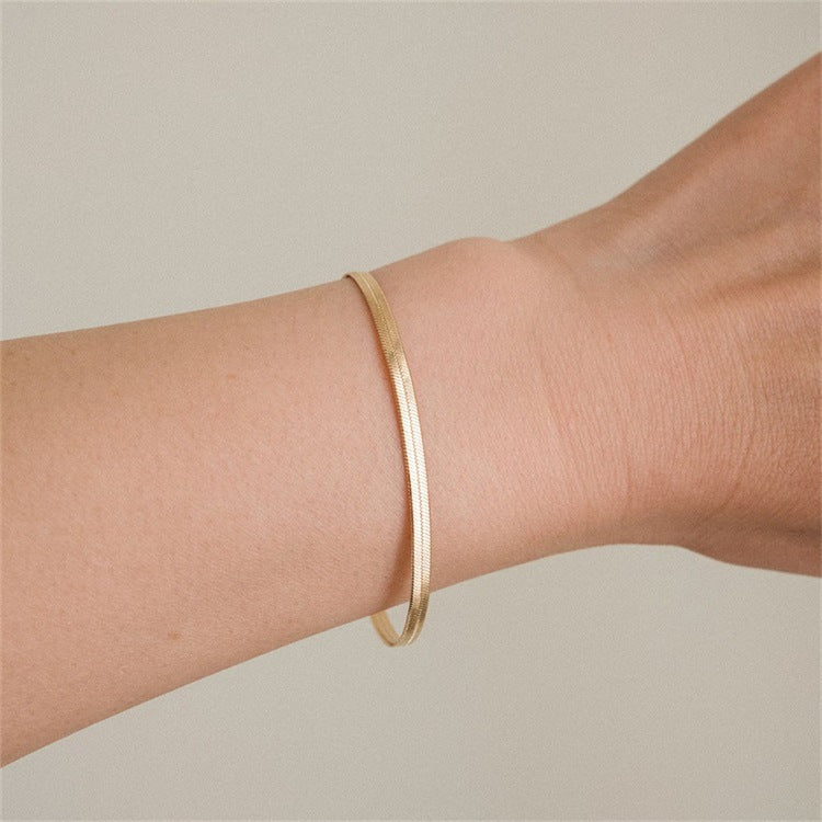 Vida Gouden Herringbone Armband