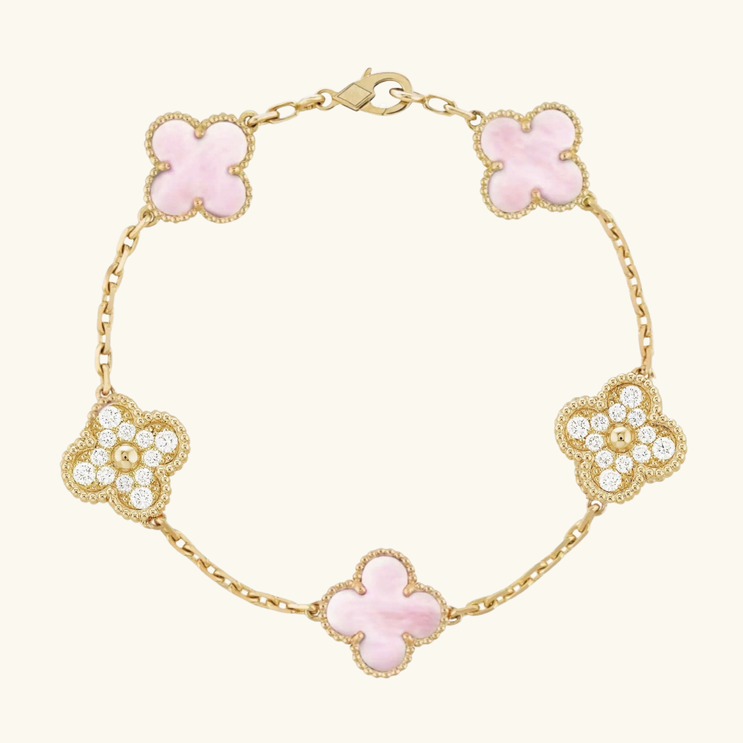 CLOVER | Gouden Roze Armband Prestige