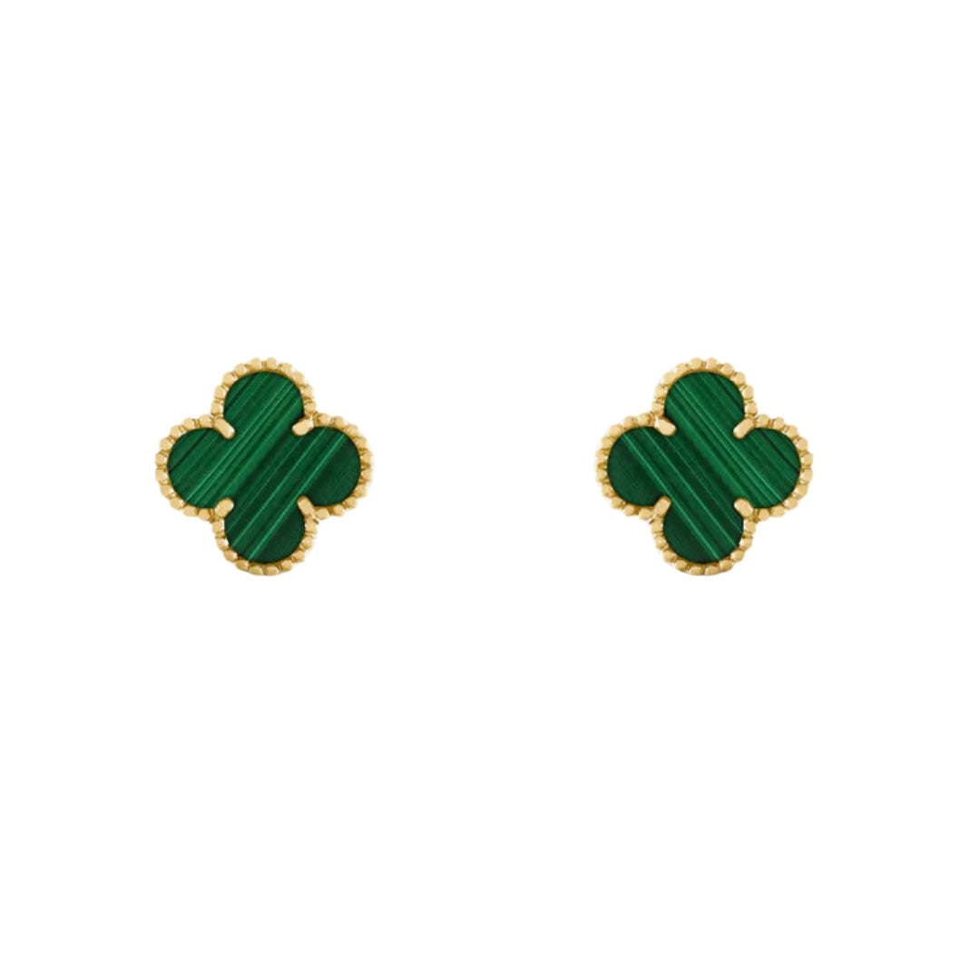 CLOVER | Groene Oorbellen