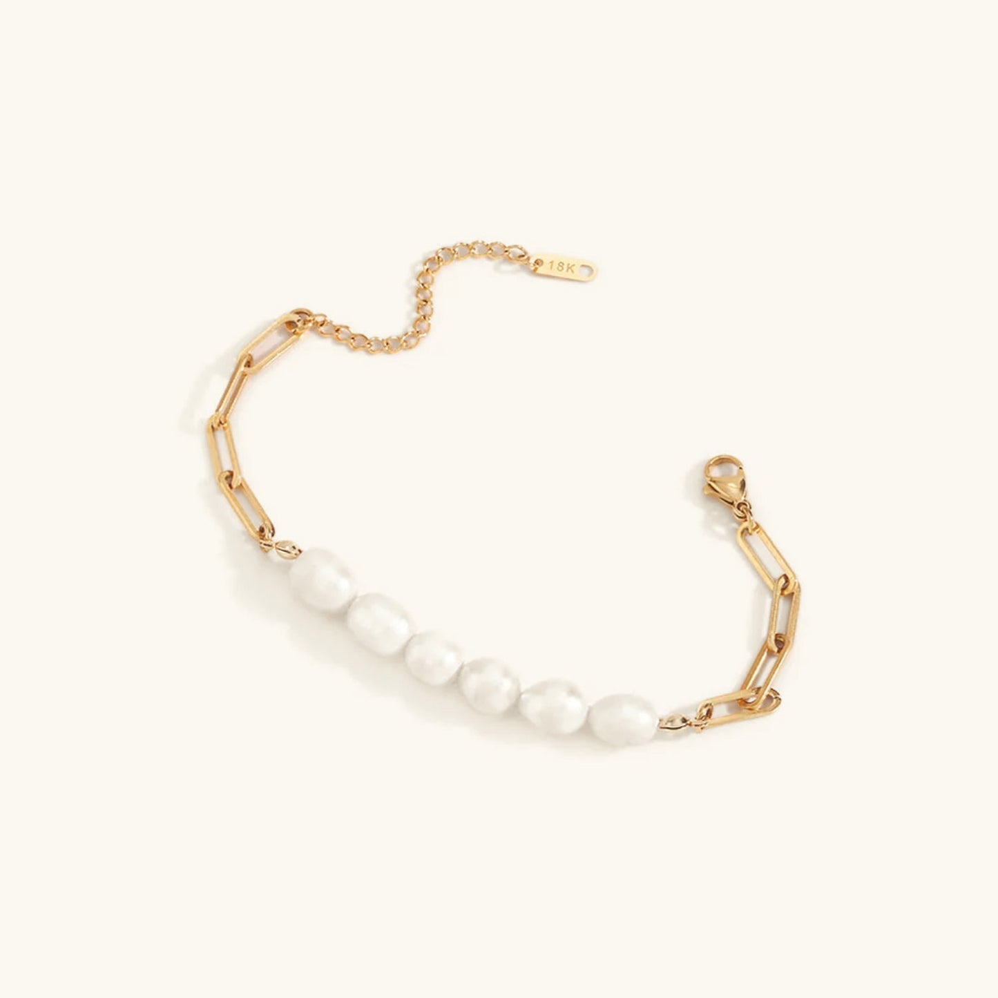 Mary Paperclip Ketting Parel Armband
