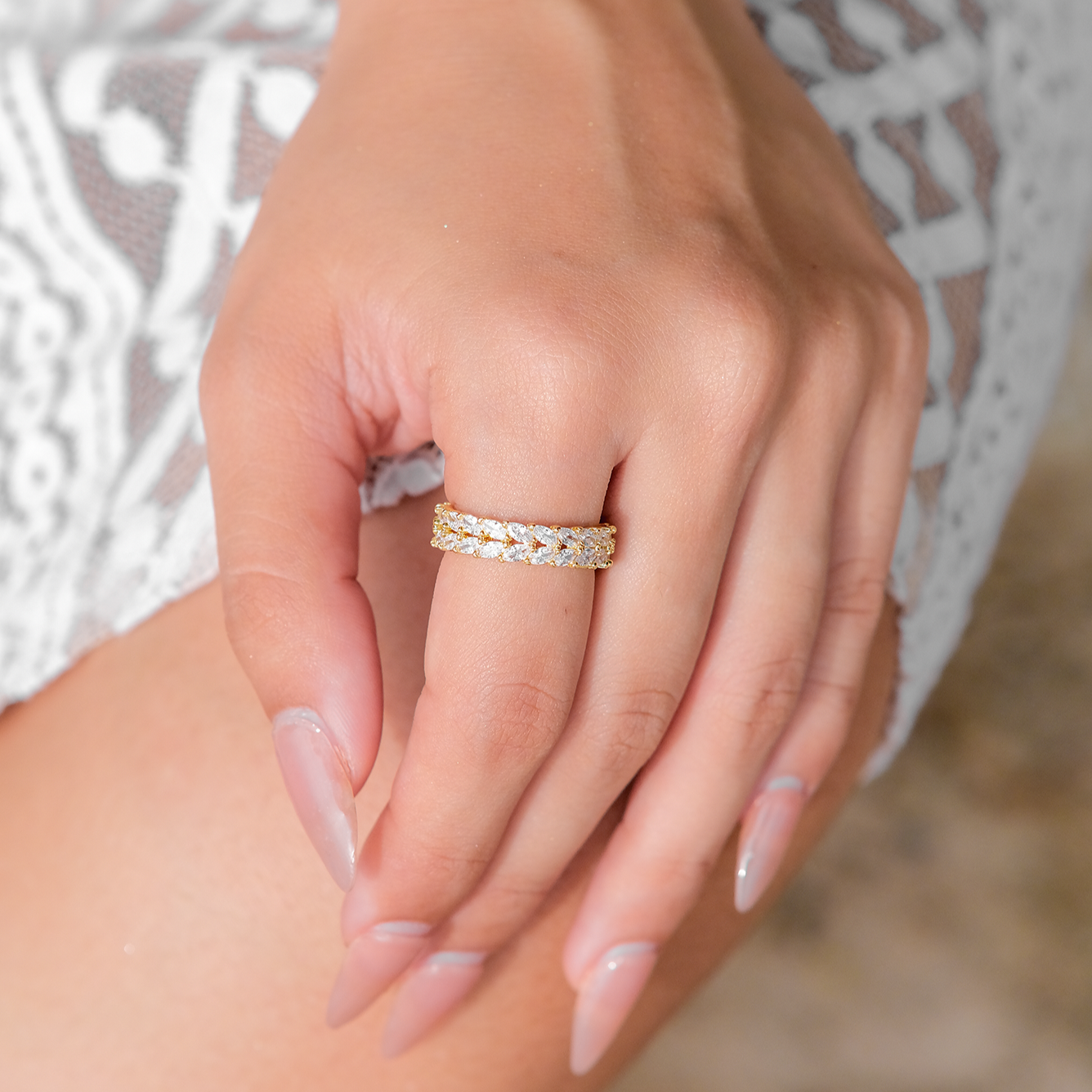 Clarisse Patroon Gouden Ring