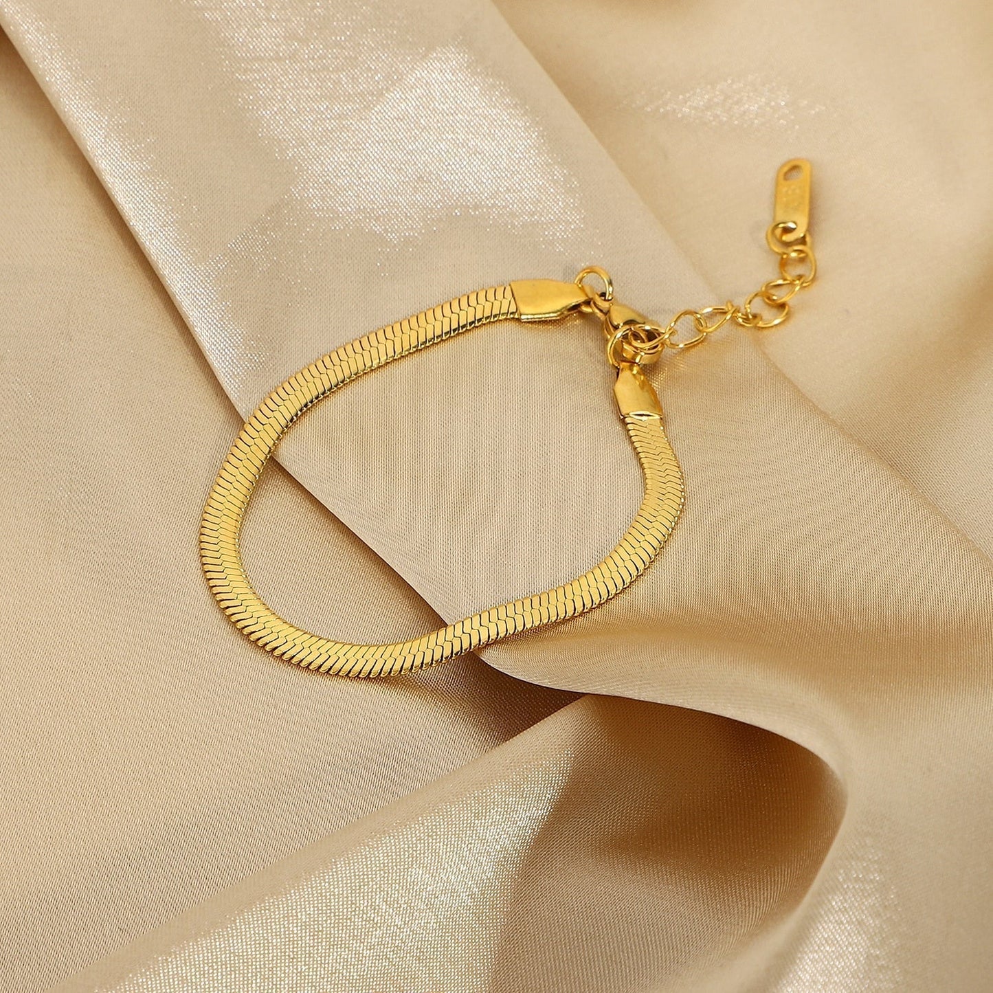 Ellaine Gouden Visgraat Armband