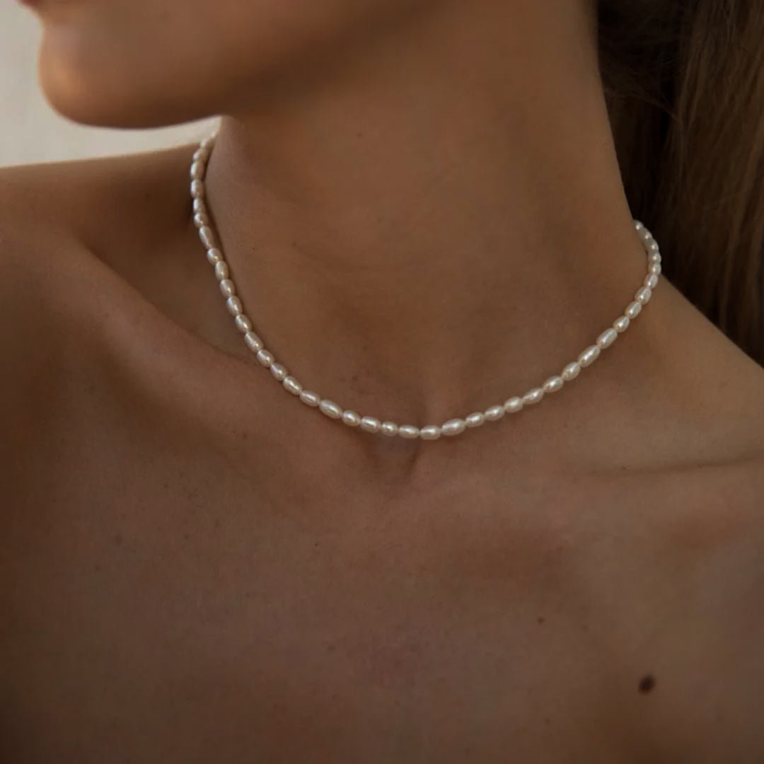 Zoetwater Parel Choker Ketting