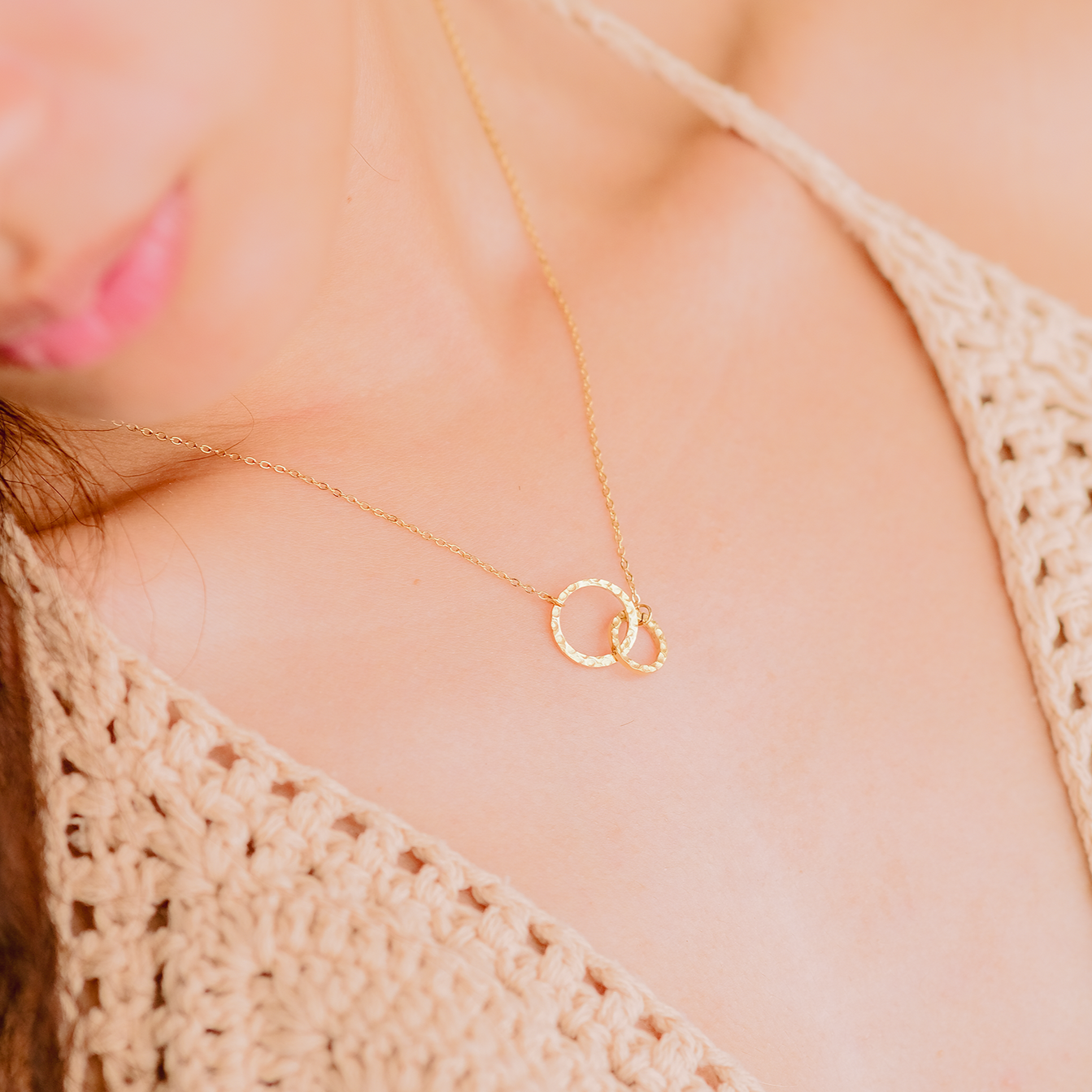 Isabelle Gouden Hoepelketting