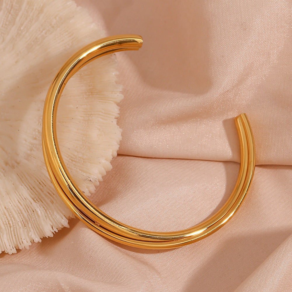 Rianne Gelaagde Gouden Bangle