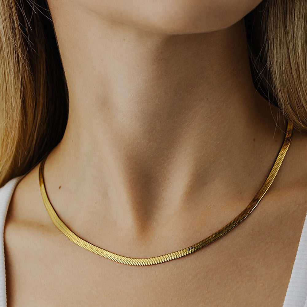 Elysian Gouden Herringbone Ketting