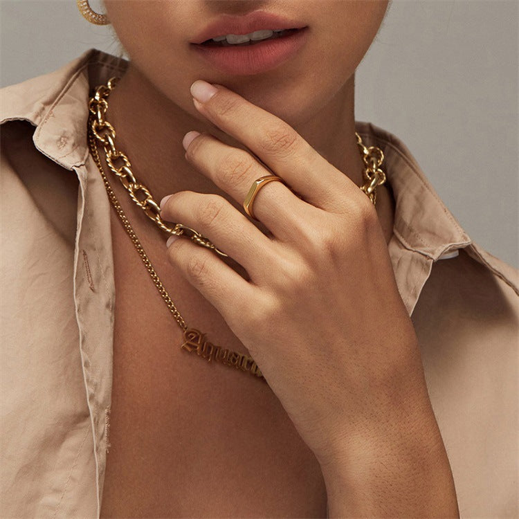 Sasha Geometrische Gouden Ring