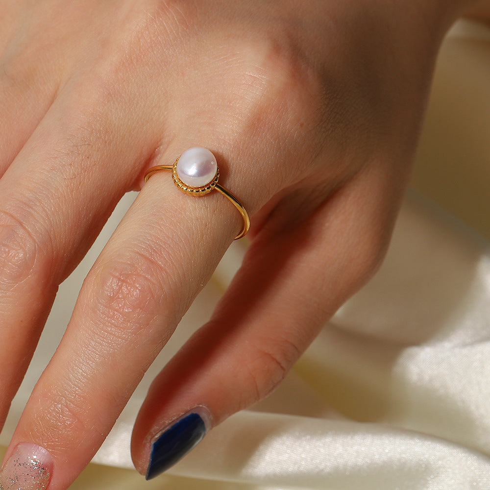 Solis Gouden Parelring