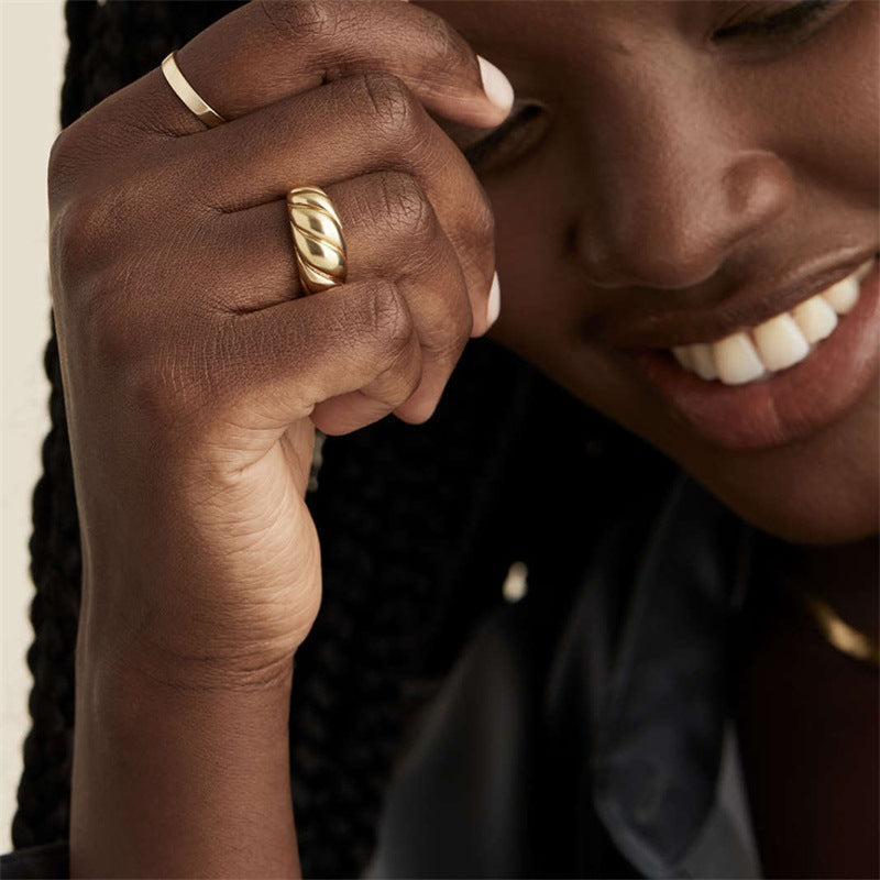 Lorelei Gouden Croissant Ring