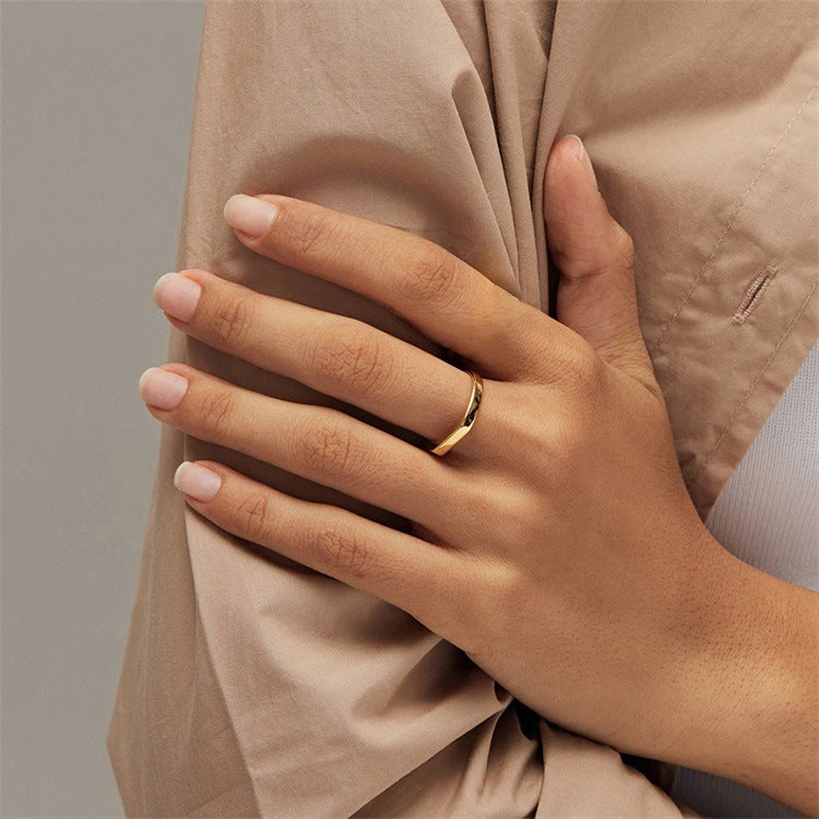 Sasha Geometrische Gouden Ring