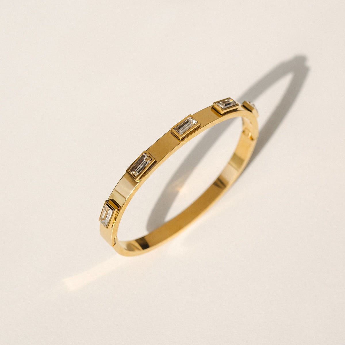 Cubic Stone Armband - Goud