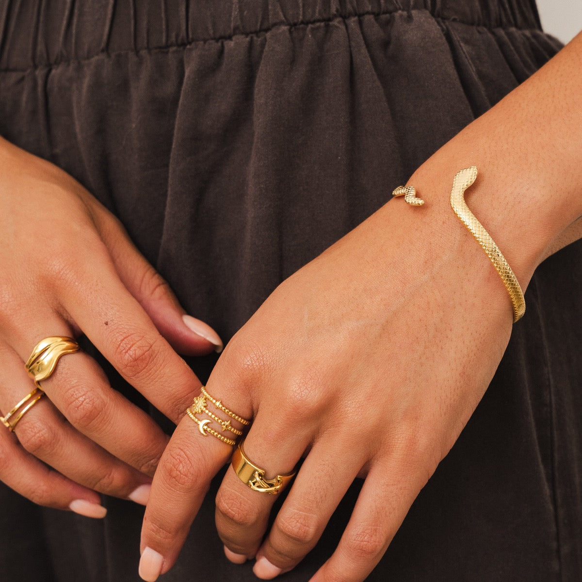 Slangenarmband - Goud