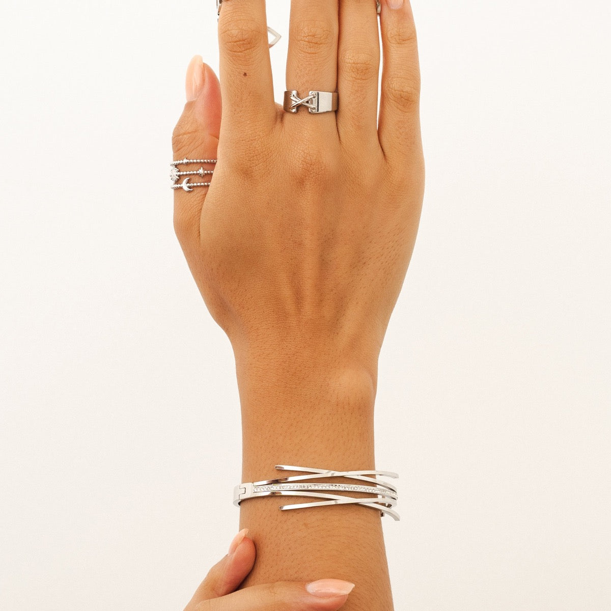 Florence Bangle Bracelet - Zilver