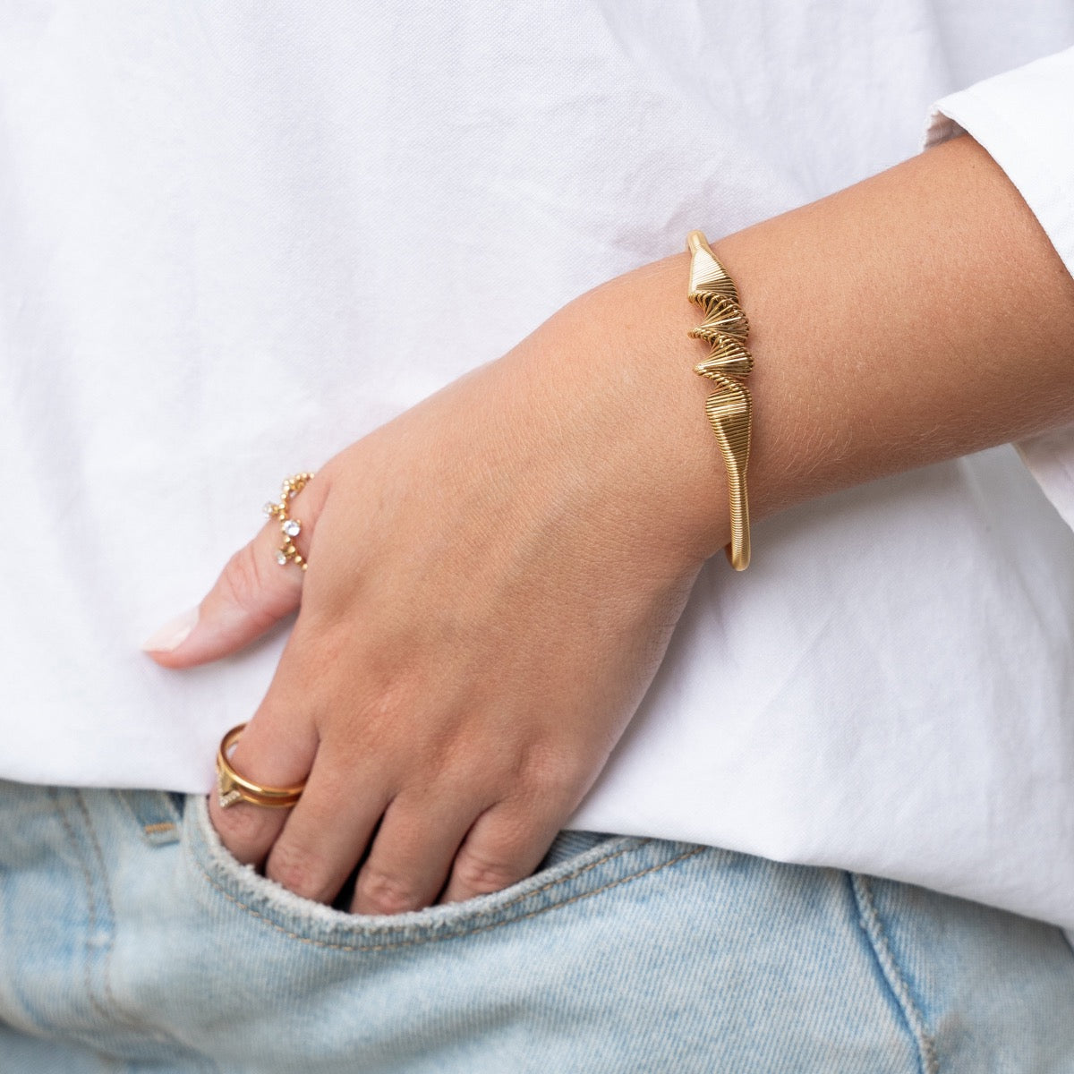 Golf Bangle Armband - Goud