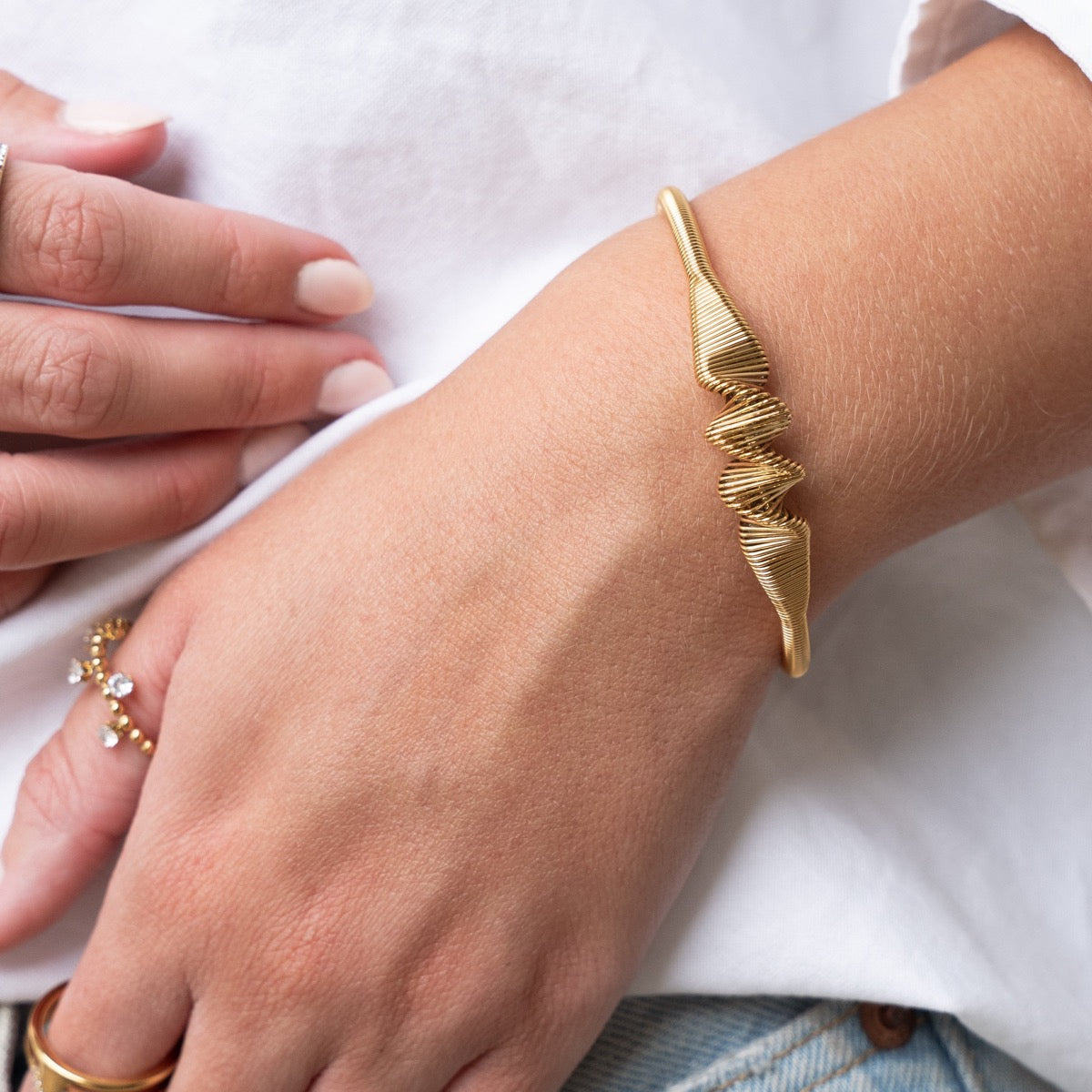 Golf Bangle Armband - Goud