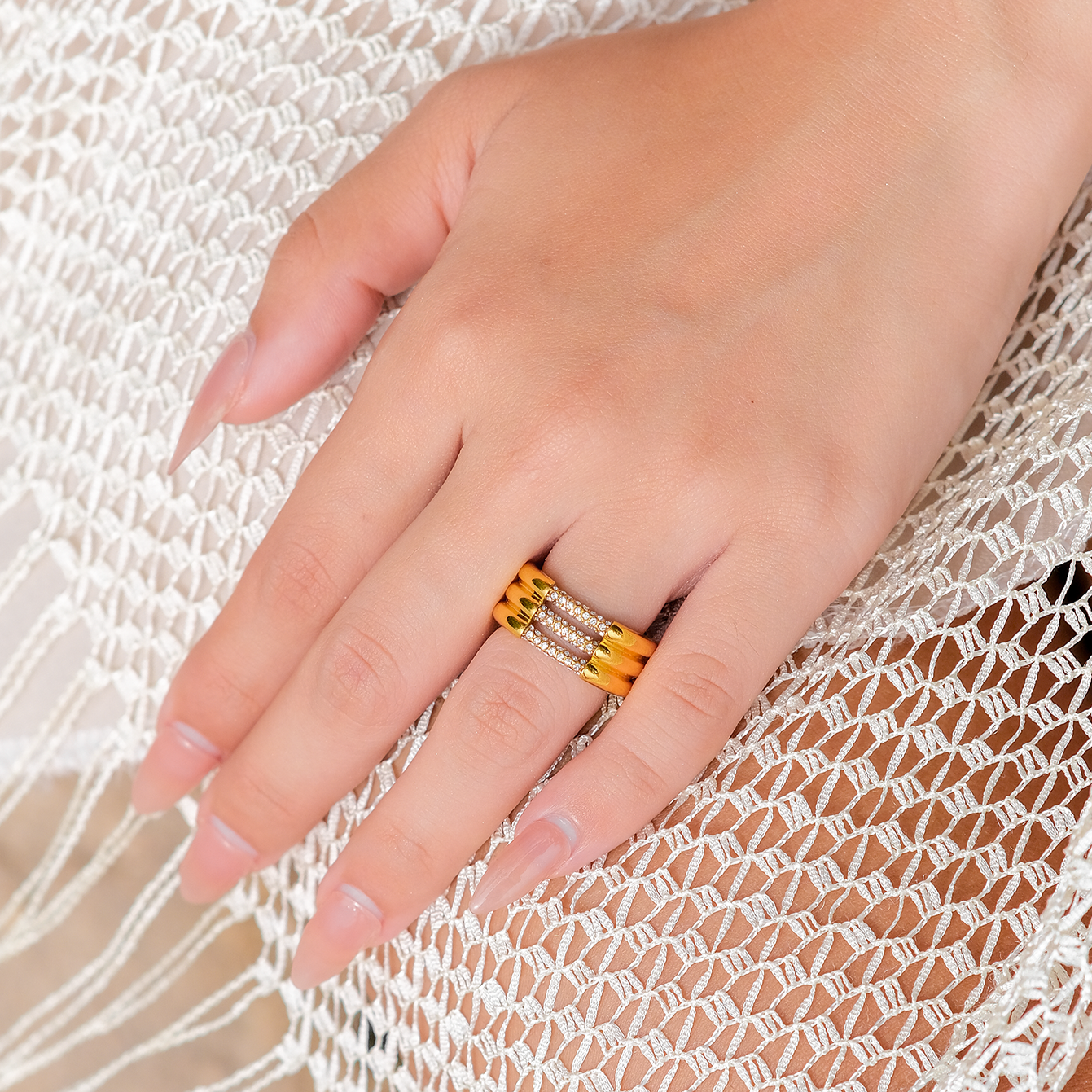 Serenity Diamanten Gouden Ring