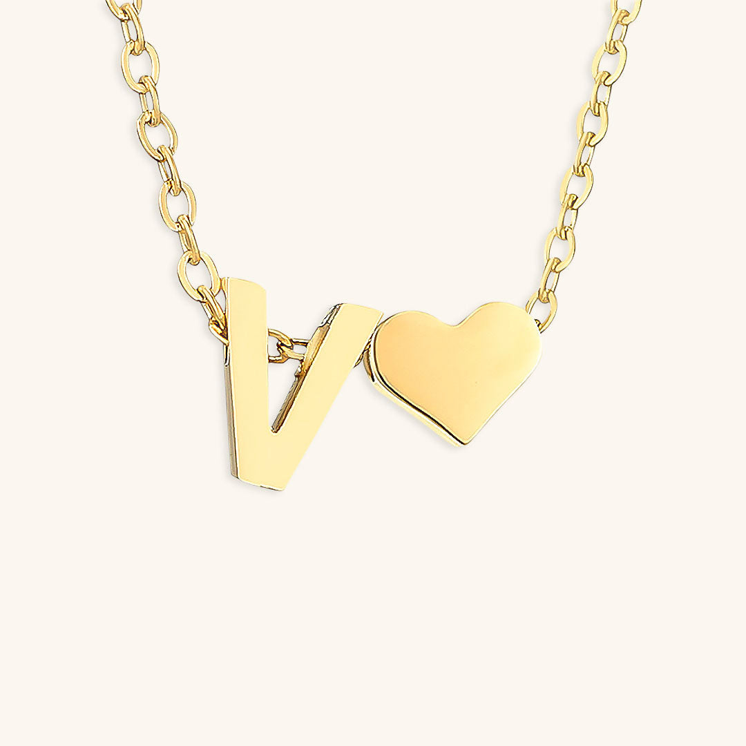 Ria Initieel Letter Gouden Ketting