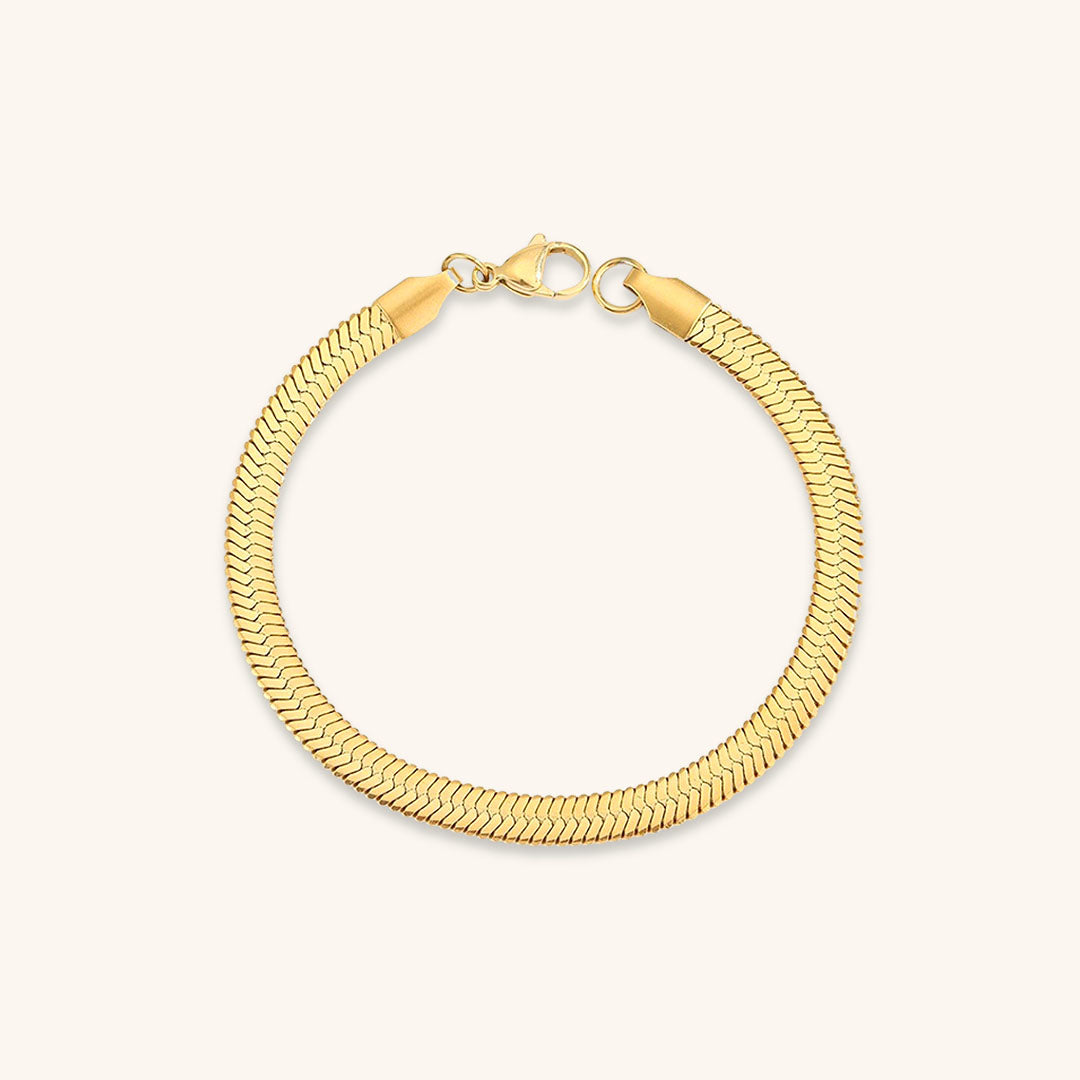 Vida Gouden Herringbone Armband