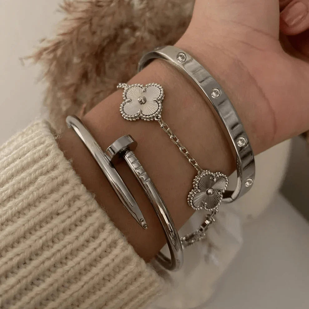 4-delige armbandenset "Silvio"