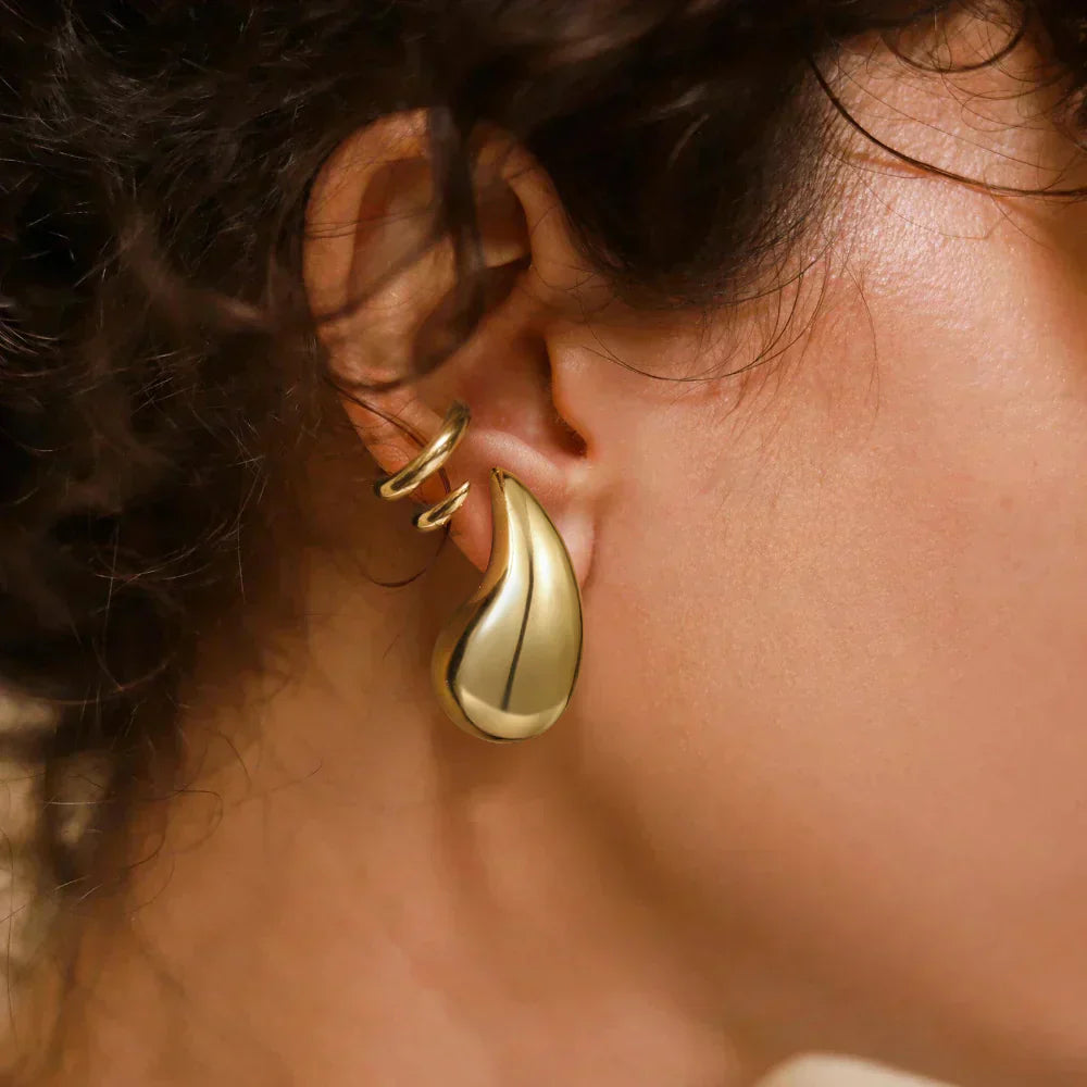 Sandra Teardrop Gouden Oorbellen