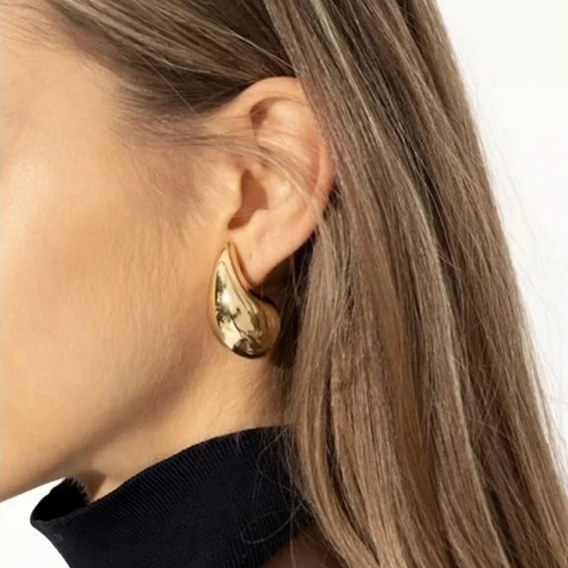 Sandra Teardrop Gouden Oorbellen