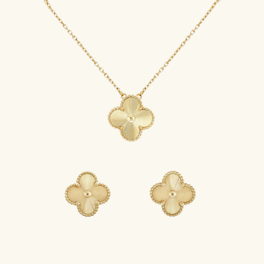 CLOVER | Gouden Guilloché 2-Bundel
