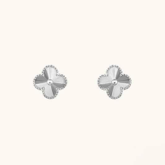 CLOVER | Zilveren Oorbellen