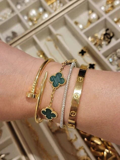 CLOVER | Groene Armband