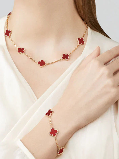 CLOVER | 10 Motief Rode Ketting