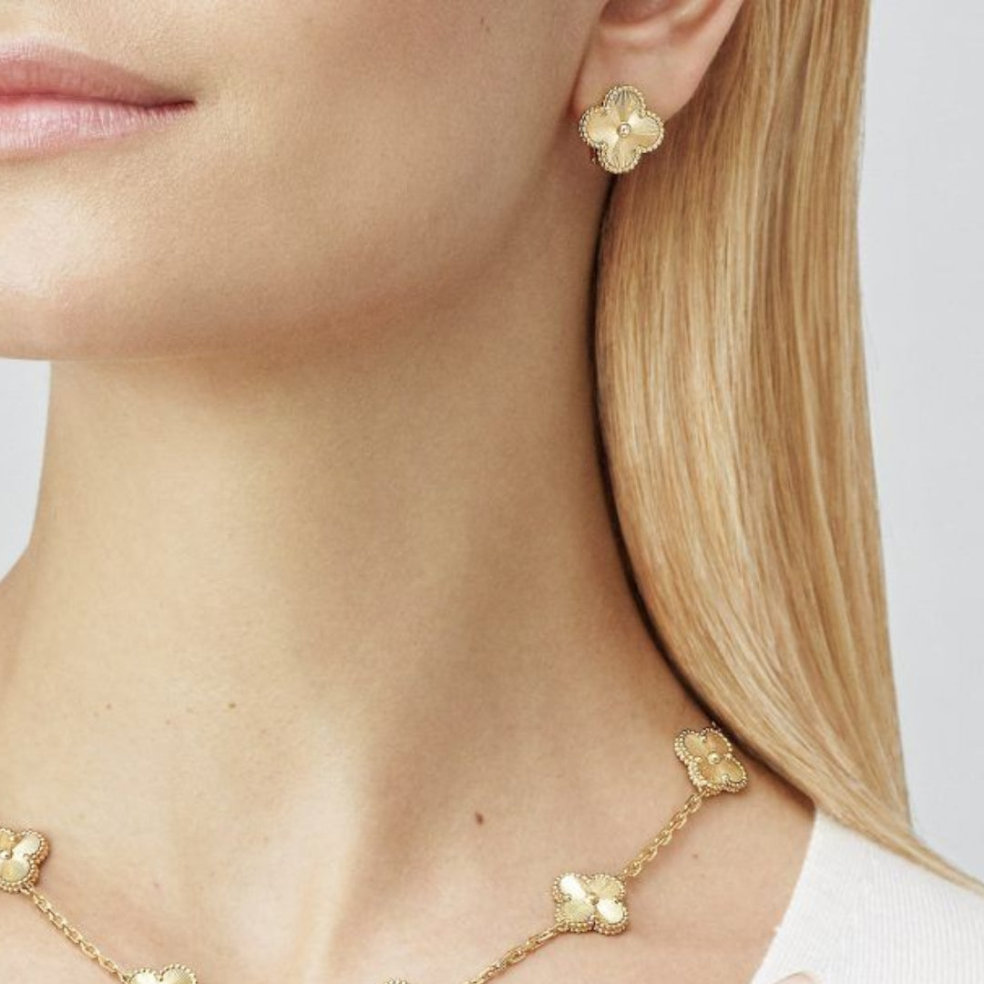 CLOVER | Gouden Oorbellen
