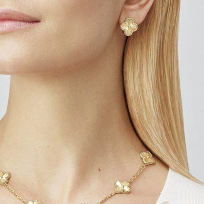 CLOVER | Gouden Oorbellen