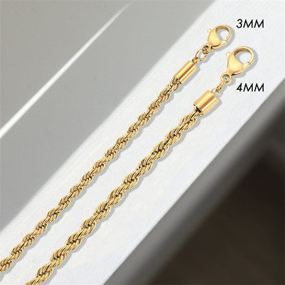 Bianca Touwketting Gouden Halsketting