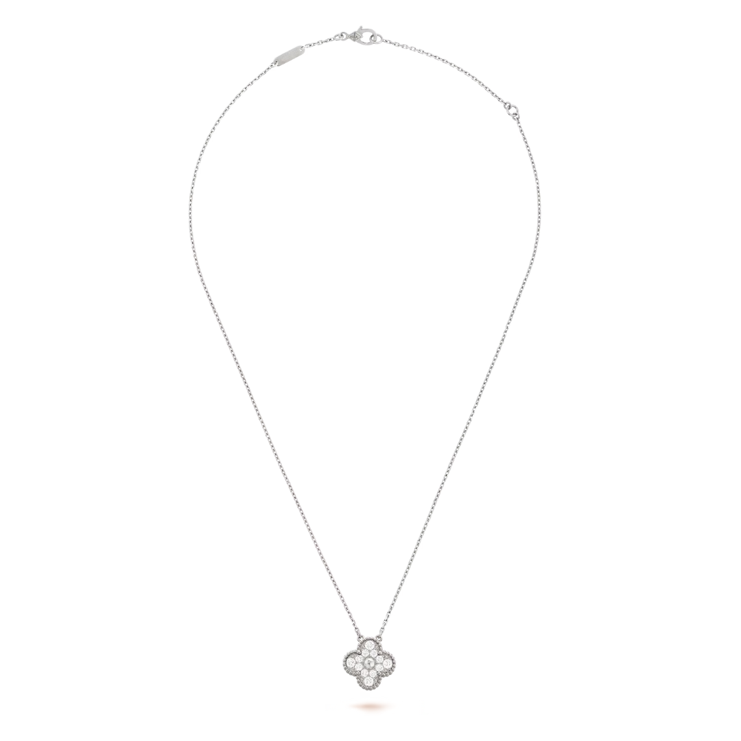 CLOVER | Wit/Zilveren Ketting