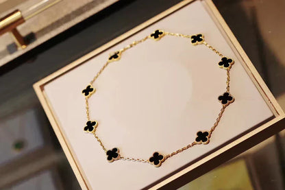 CLOVER | 10 Motief Zwarte Ketting