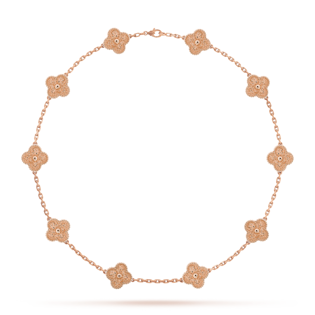 CLOVER | 10 Motief Roze Ketting
