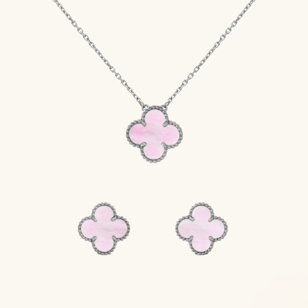 CLOVER | Roze/Zilver 2-Bundle