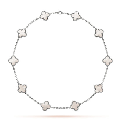 CLOVER | 10 Motief Zilveren Ketting