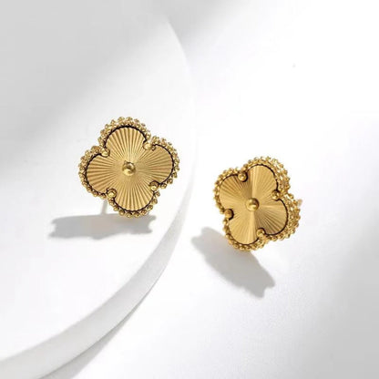 CLOVER | Gouden Oorbellen