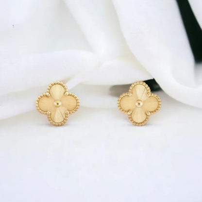 CLOVER | Gouden Oorbellen