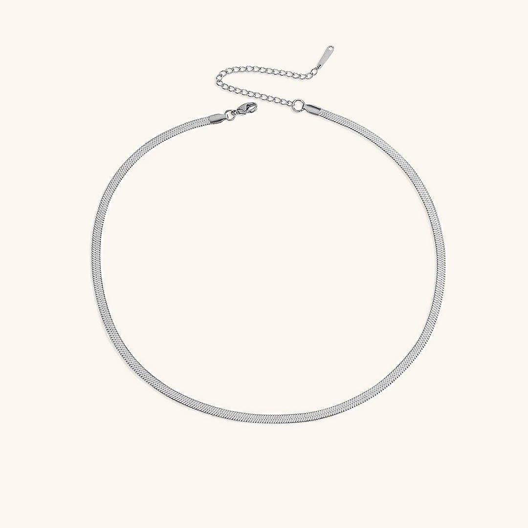 Elizabeth Gouden Herringbone Ketting
