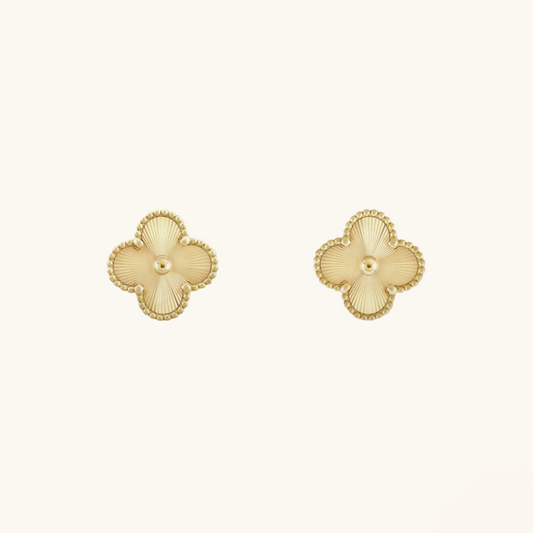 CLOVER | Gouden Oorbellen