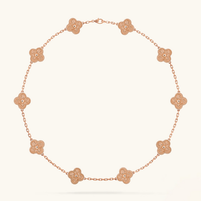 CLOVER | 10 Motief Roze Ketting
