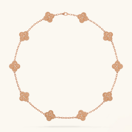 CLOVER | 10 Motief Roze Ketting