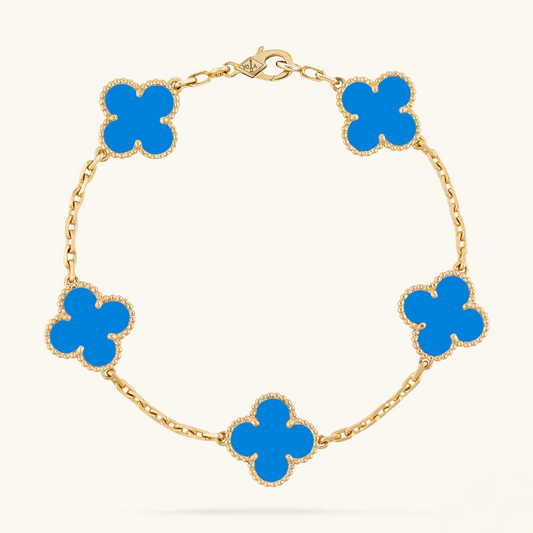 CLOVER | Blauwe Armband