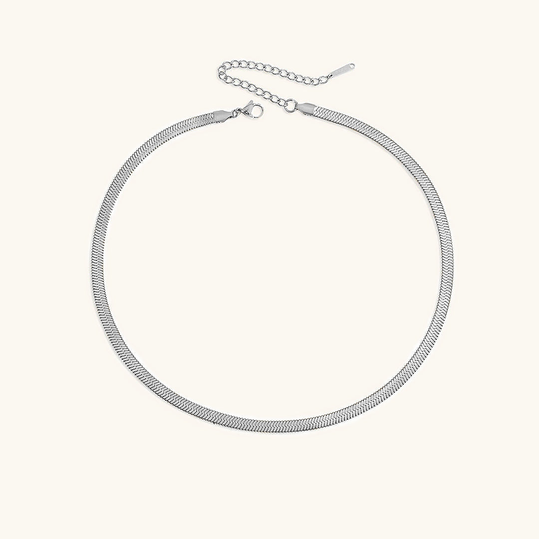 Elizabeth Gouden Herringbone Ketting